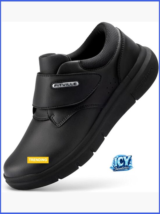 Extra Wide Diabetic Walking Shoes Hook & Loop Closure Orthopedic Sneakers for main image 5